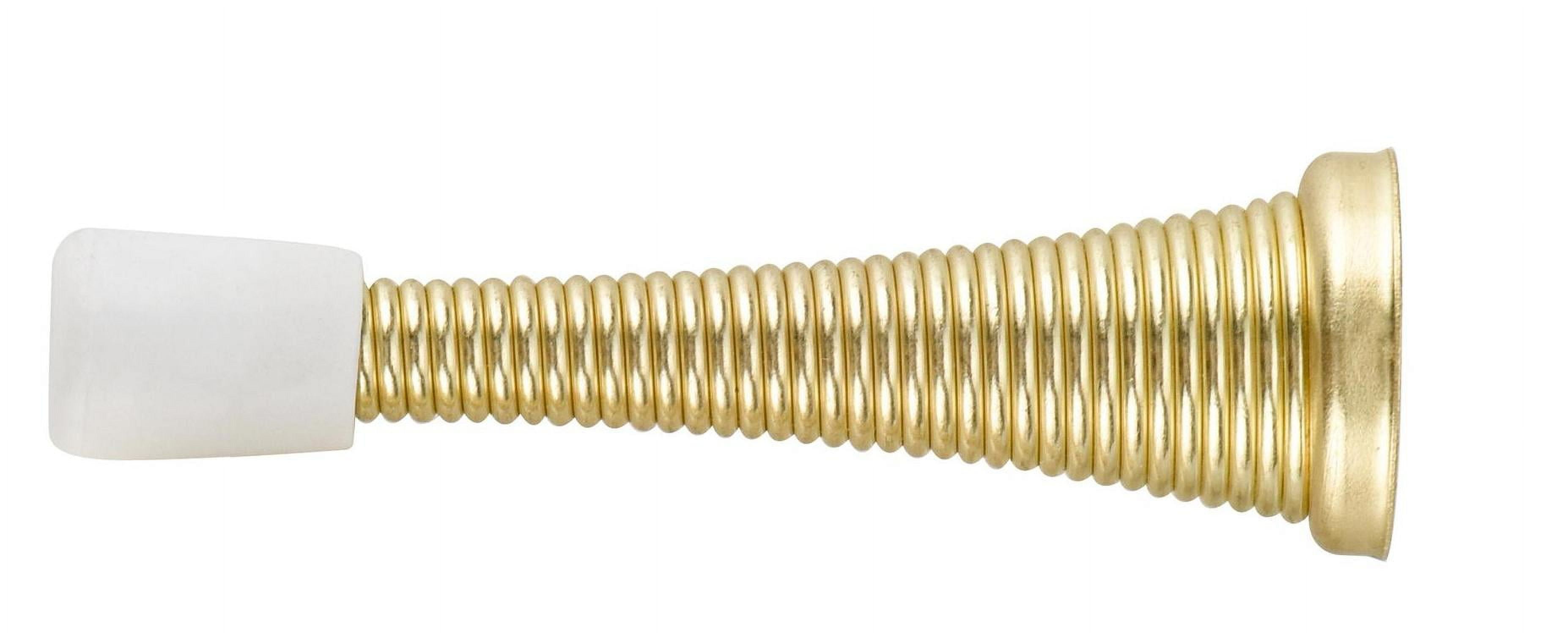 Hyper Tough Spring Doorstop, Brass-Plated Steel, 2 Pack