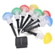thumbnail image 5 of Cadena de luces solares en forma de hongo en miniatura, 8 luces LED de colores, resistente al agua, para jardín al aire libre, decoración para patio y césped, 5 of 15