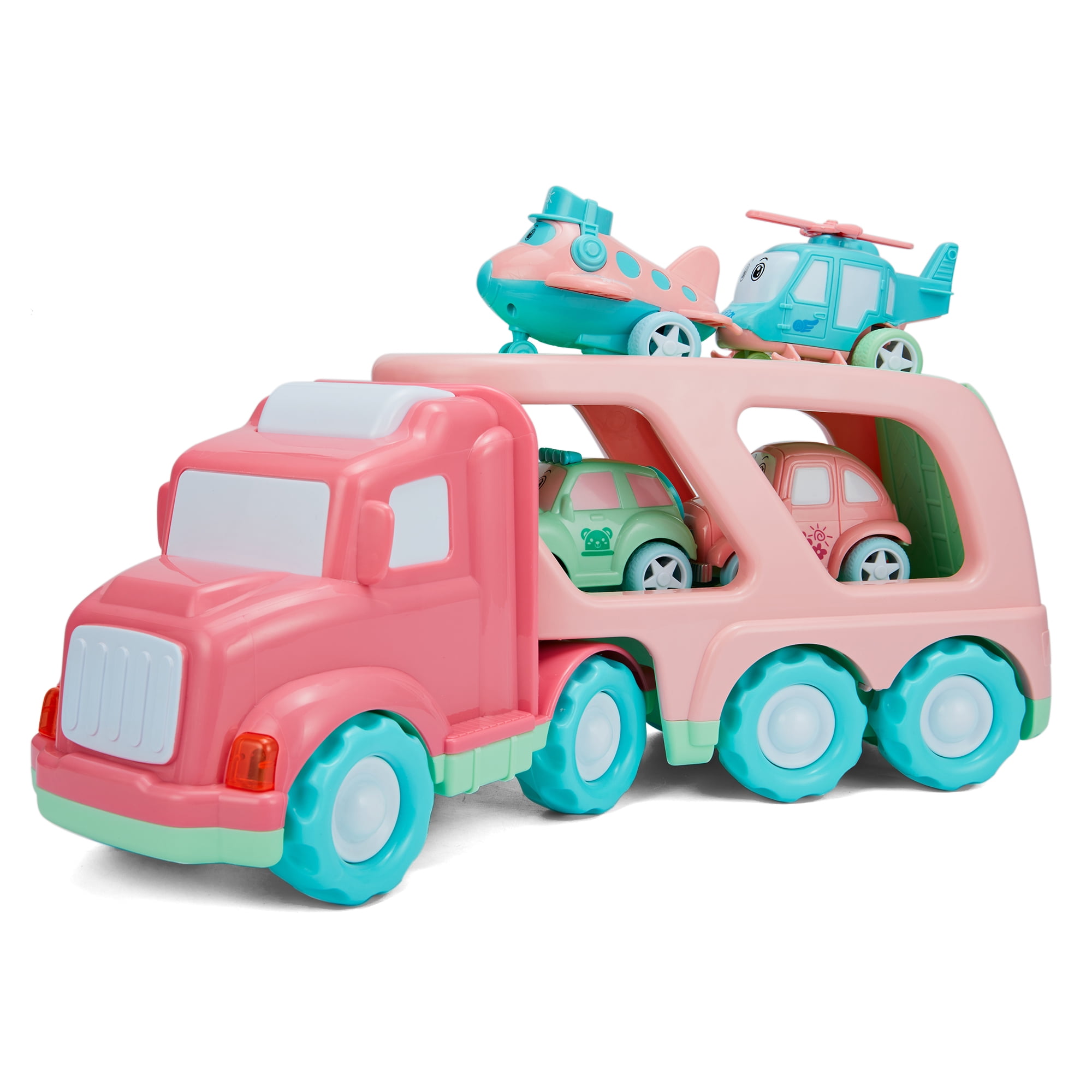 5 In 1 Transport Car Toy Carrier Truck with Sound and Light Play