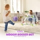 thumbnail image 3 of Juego de porterías de fútbol de juguete para niños pequeños VangeBow con pelota de unicornio de felpa, 3 of 9