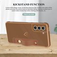 thumbnail image 5 of Designed for Samsung Galaxy S21 FE 6.4" Luxury Case for Women Girls,Soft Silicone Plating Bumper Wristband Holder Case Slim Anti-Scratch Shockproof Love Heart Cute Case(Elegant Brown), 5 of 14