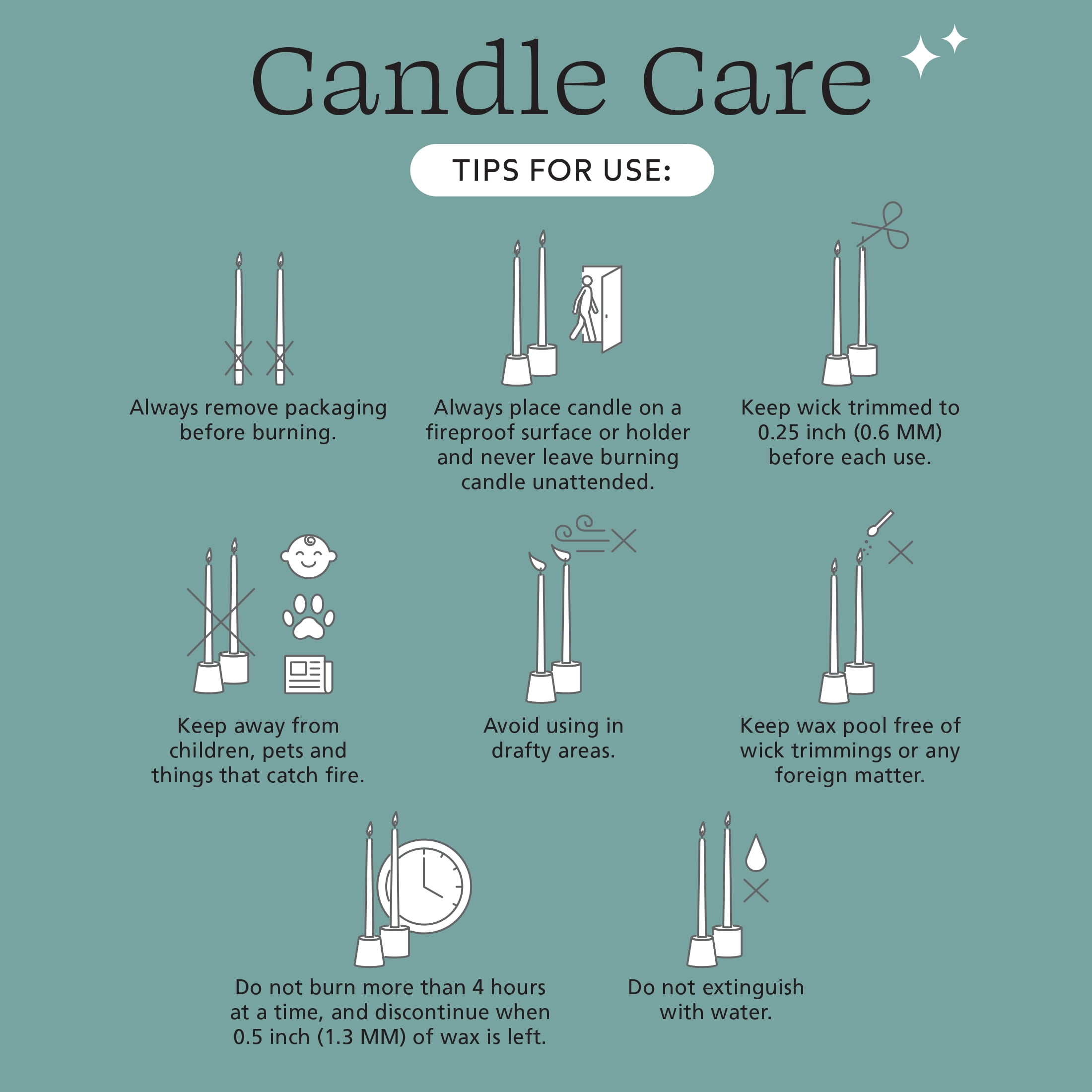 Mainstays 10-Inch Unscented Green Twist Taper Candle