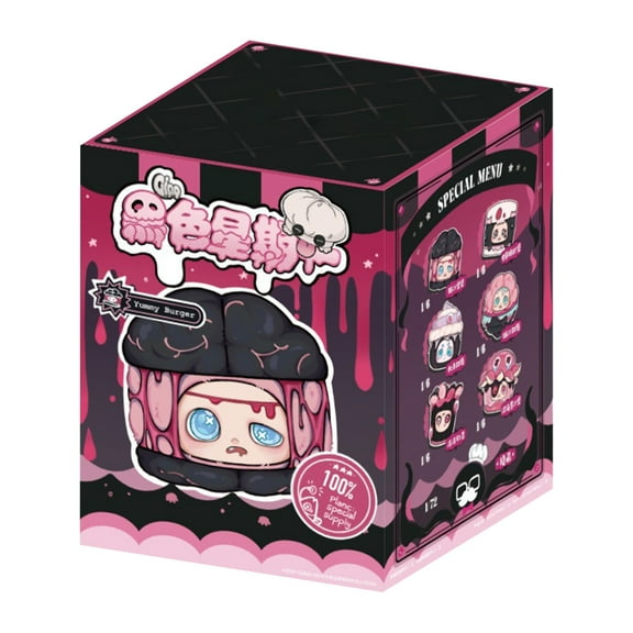 BallsFHK Plush Box Figure, Black Monday Series Creepy Stuff Stuffed Blind Plush, Kawaii Mystery Boxes Collectible Surprise Toys Cute Christmas Birthday Gifts