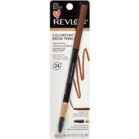 Revlon ColorStay Brow Pencil, Soft Brown (Pack of 2)