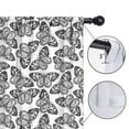 thumbnail image 4 of Blackout Kids Curtains,White Butterfly Black Pattern Childrens Insulated Curtains Set Of 2,Bedroom Essentials,Toddler Room Decor 52"x63", 4 of 5