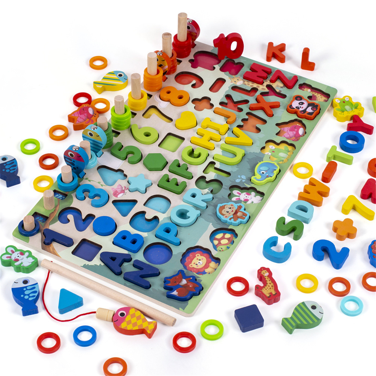 Details about  / Montessori Stamps Game Set Math Number Kids Early Learning Wooden Toy