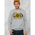 thumbnail image 3 of With God All Things Are Possible Easter Matthew 19:26 Christian Bible Verse Crewneck Sweatshirt, L, H. Grey, 3 of 5