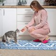 thumbnail image 3 of Boho Blue Geometric Ethnic Pattern Kitchen Rugs Sets Of 2,Anti Fatigue Kitchen Mat Rugs Non Slip Washable,Decorative Kitchen Floor Mats for Kitchen,Sink,Laundry,17"x30"+17"x47", 3 of 7