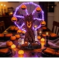 thumbnail image 5 of Halloween Ghost Tree Ferris Wheel Table Decor, Light Up Spooky Resin Figurine For Desktop Mantel Party Indoor Decor, 5 of 8