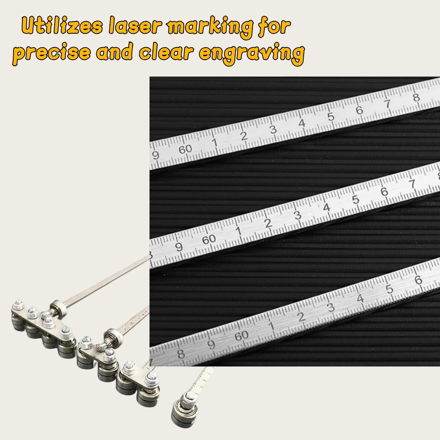 Positioning Calipers , Adjustable Stainless Steel Precision Measuring Tool, Straight Edge Guide for Circular Saw Hand Saw Cutting