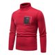 thumbnail image 1 of Gibobby Suéter ligero hombre Sudadera de vellón de manga larga con cuello redondo para hombre Otoño e invierno(Rojo,Mediana), 1 of 4