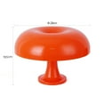 thumbnail image 1 of Lámpara de mesa de seta clásica, arte moderno Bauhaus, lámpara de mesita de noche de dormitorio, lámpara de mesa decorativa naranja de diseñador danés, 1 of 5