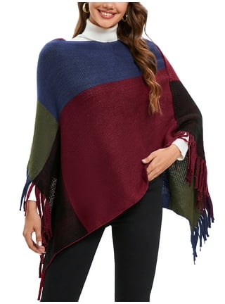 Cowl neck striped cape sleeve half sleeve pullover sale