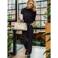 thumbnail image 2 of Weardear Womens Fall 2 Piece Outfits Lounge Sets Long Sleeve Crewneck Pullover Tops and Long Pants Tracksuits Sweatsuits, 2 of 6