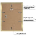 thumbnail image 3 of Americanflat 9x12 Picture Frame with Polished Plexiglass with 6x8 Mat 5 Pack Display Photo Galleria - Gold, 3 of 8