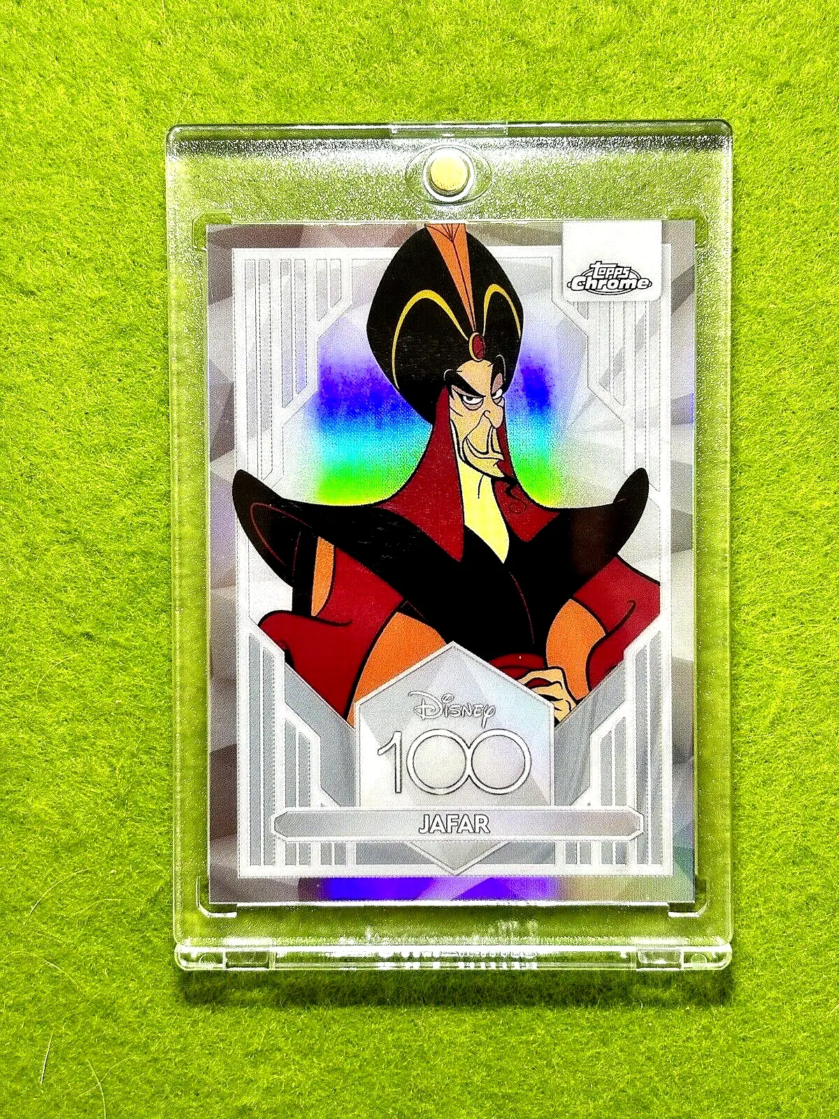 Disney 100 JAFAR from ALADDIN REFRACTOR Card SP 2023 Topps Chrome DISNEY LORCANA