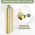 thumbnail image 4 of Uxcell 8oz Stainless Steel Hip Flask Set with Cup Funnel for Camping Hiking Outdoor Activity, Gold, 4 of 6