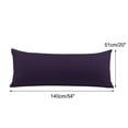 thumbnail image 6 of PiccoCasa Set of 2 Body Pillowcases Zippered Body Pillow Cover for Body Pillows, Queen Plum, 6 of 7