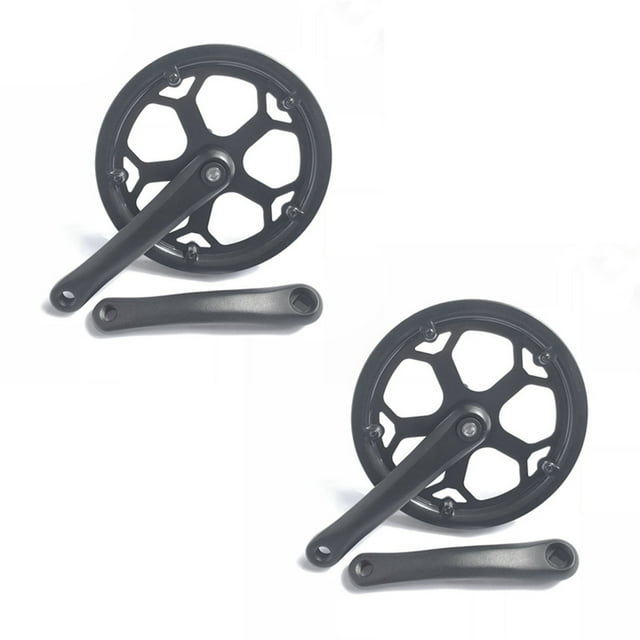 2X Juego de Bielas de Bicicleta Plegable 48T Agujero Cuadrado 170mm Juego de Bielas Cnc Juego de Bielas de Bicicleta Piñón