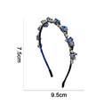 thumbnail image 2 of Diadema de cristal para mujer, banda decorativa para el pelo con diamantes de imitación, Tiara para el pelo de cuarzo, diadema con cuentas de princesa, 2 of 5