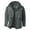 Gray, variant on 2024 Mens Winter Coats Fuzzy Fleece Lined Quilted Jacket Hooded Extra Thick Long Sleeve Drawstring Pocket Button Open Coat Casual Outwear & Jackets Olive Green
