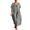 Black, variant on Women's Striped Print Loose Casual Long Dress Summer Beach Fashion Swing Dress Black L