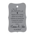 thumbnail image 1 of 100 PCS Wedding Welcome Personalized Wedding Favor Gift Paper Tags Custom Made Thank you Hang Tags, 1 of 1