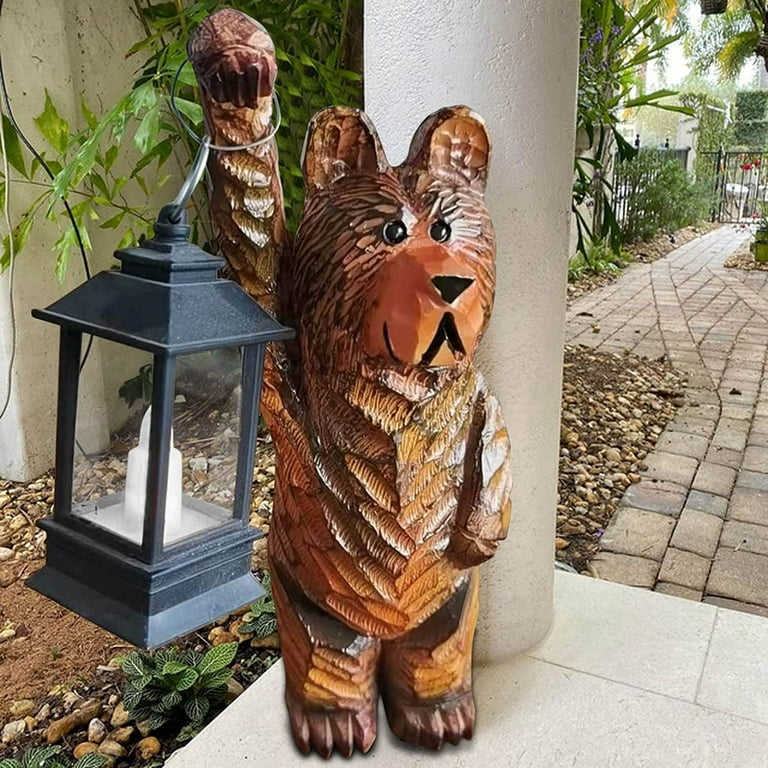 High Quality Wooden Bear Decor Wooden Bear Sculpture Wooden Crafts