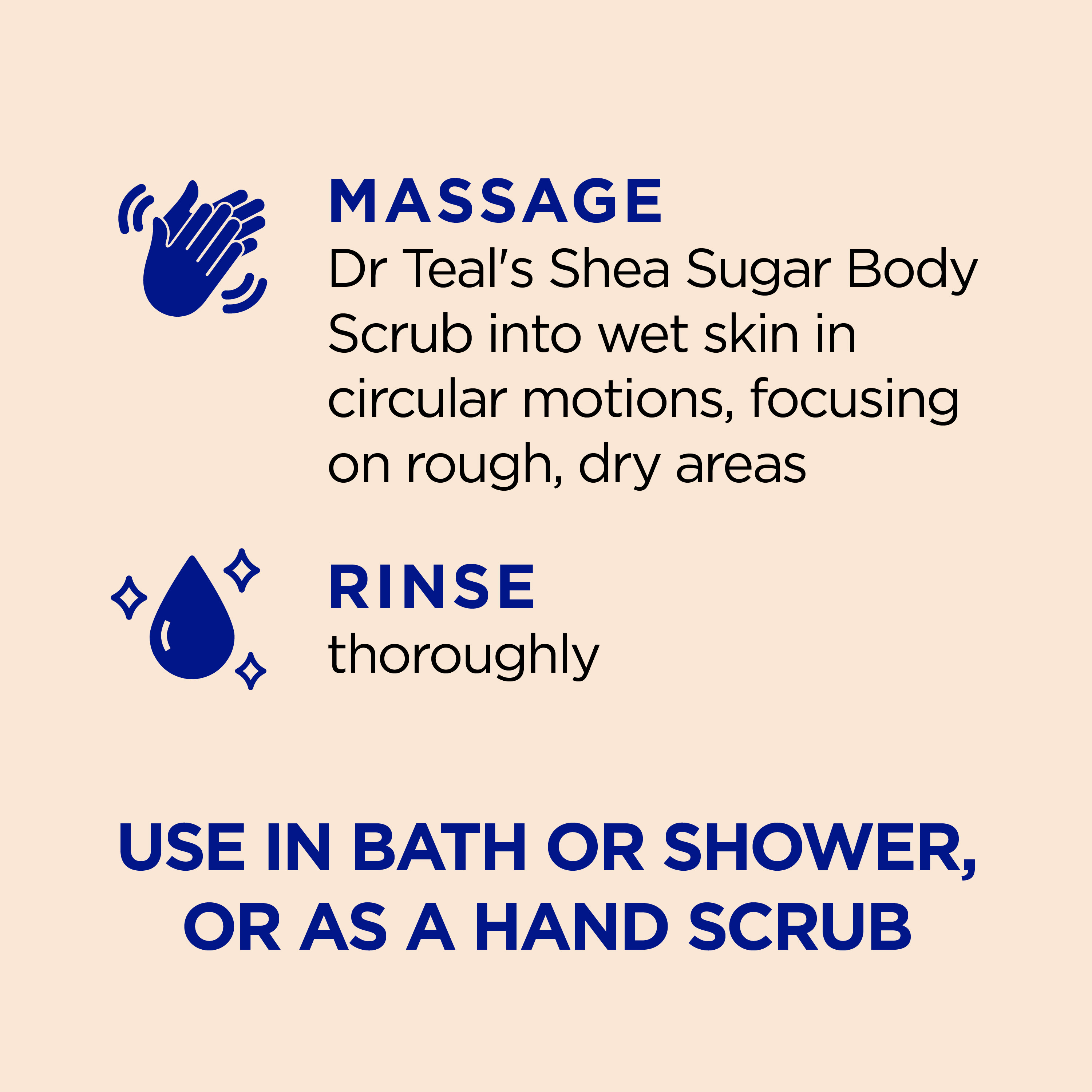 Dr Teal's Shea Sugar Body Scrub with Citrus & Vitamin C, 19 oz photo 3