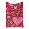 thumbnail image 2 of Fmlxio Gift Blanket, Valentines Day Throw Blanket Gifts for Mom, Wife, Red Pattern Blanket for Couch Sofa or Bed Flash Deals, 2 of 7