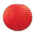 thumbnail image 2 of Paper Lanterns 9 1 by 2" Red - 6 Pack (3 Per Package), 2 of 3