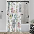 thumbnail image 3 of Stall Shower Curtain,36x72 inch RV Bathroom Shower Curtains Set with Hooks,Colorful Watercolor Floral Bath Curtain,Waterproof Fabric, 3 of 6