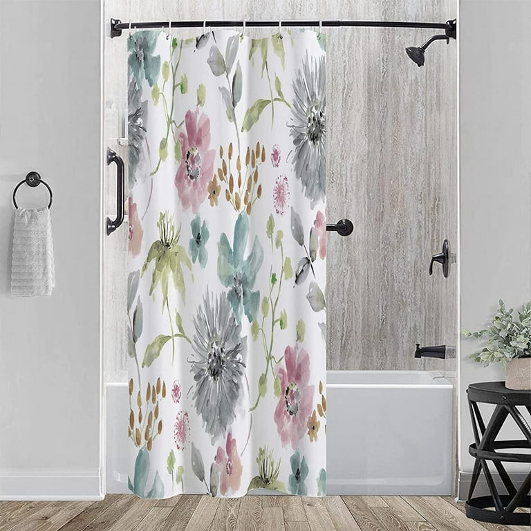 Fabric Shower Curtain with Hooks Green Eucalyptus Watercolor Floral Pattern  72'X72' Waterproof Decorative Bathroom - China 100% Polyester and Shower  Curtain price