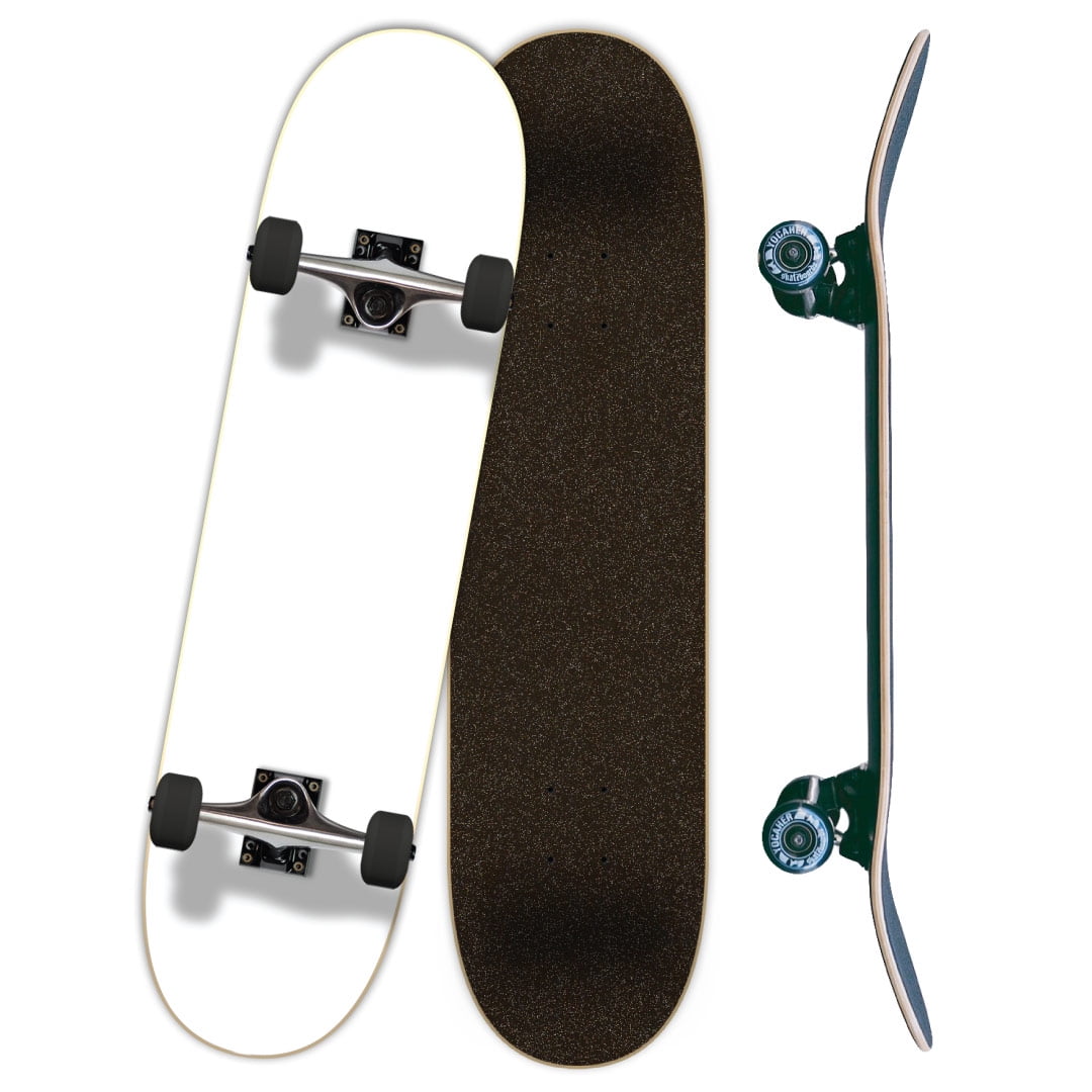 Set of 4 Yocaher Green BLANK Skateboard WHEELS 54mm 