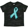 thumbnail image 3 of Inktastic Teal Awareness Ribbon Girls Toddler T-Shirt, 3 of 5