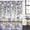 Green Light Purple Ivory, variant on Polyester Fabric Spring Purple Flowers Shower Curtain, Farmhouse Leaves Fences Watercolor Waterproof Bathtub Curtain Bathroom Decor Set with Hooks 72 x 84 Inches