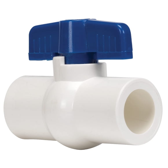 Válvula esférica Homewerks VBVP40E6B PVC Schedule 40 3,2 cm blanca