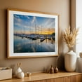 thumbnail image 4 of The Marina - Baltimore Maryland Photography Harbor Sunset Boat Coastal Scenic Oak Framed Wall Art Print 20 x 30 inches, 4 of 6