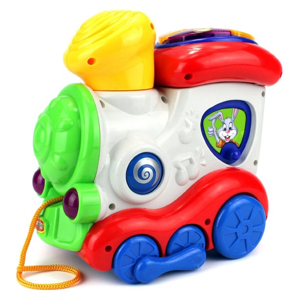 Fun Music Pull Along Toy Train w/ Lights, Music, Animal