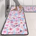 thumbnail image 2 of Kitchen Rugs Sets Of 2,Pioneer Flower Floral Print Pattern Anti Fatigue Kitchen Mat Rugs Non Slip Washable,Decorative Kitchen Floor Mats for Kitchen,Sink,Laundry,17"x47"+17"x47", 2 of 5