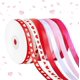 thumbnail image 1 of 6 rollos de cintas para el Día de San Valentín, tela, poliéster, romántico, blanco, rosa, rojo, rojo rosa, corazón, 1 of 4