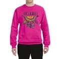 thumbnail image 3 of Colorful Neon Be Brave Dreamcatcher | Dean Russo Art Pop Culture Unisex Crewneck Sweatshirt, Fuschia, XX-Large, 3 of 6