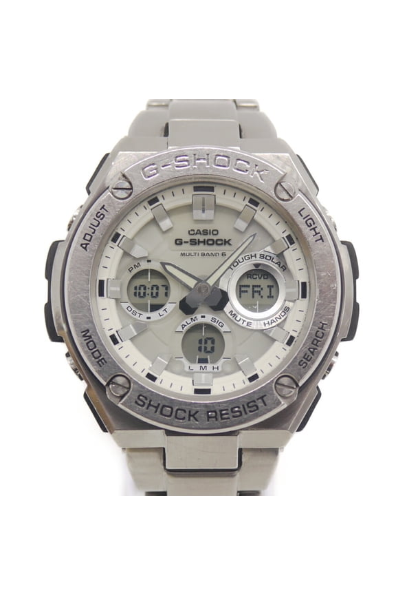Pre-Owned CASIO G-SHOCK GST-W110D-7AJF Radio-Controlled Solar Watch with White Dial