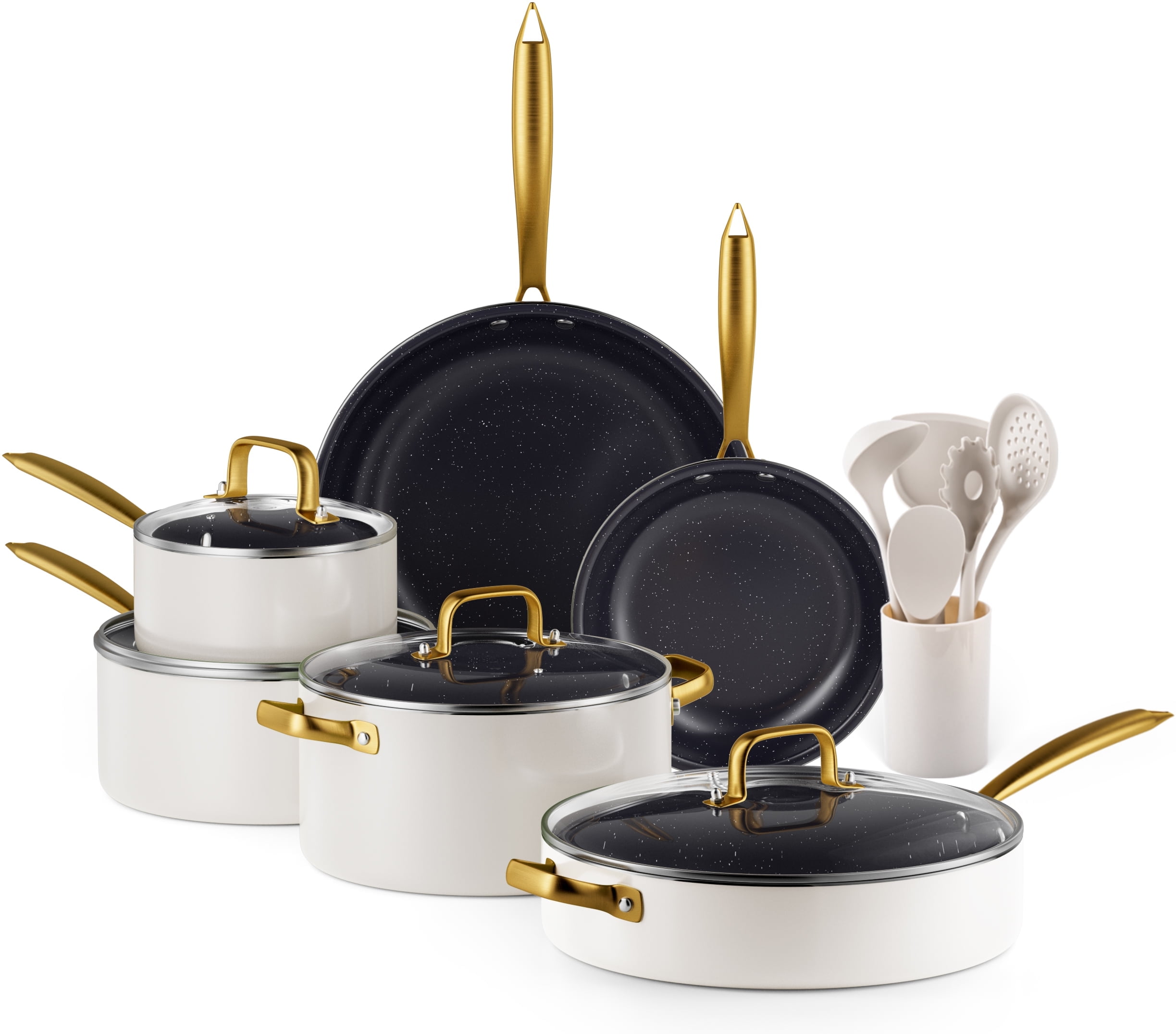 GreenLife 18-Piece Soft Grip Toxin-Free Healthy Ceramic Non-Stick