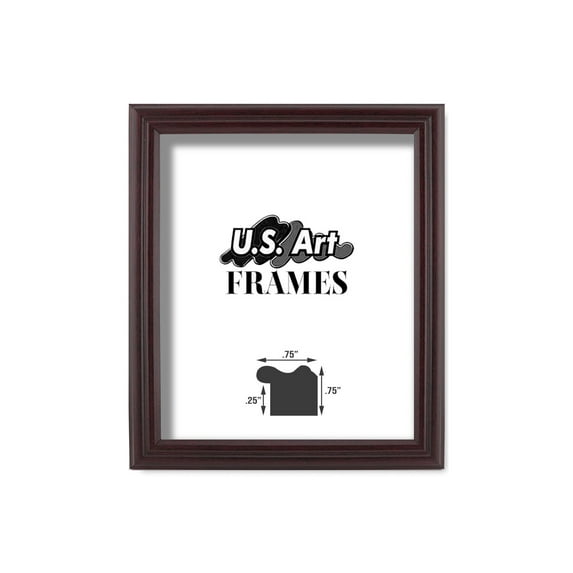 Cherry .75 inch Picture Frame, Solid Wood Wall Decor Poster Picture Frames by US Art Frames