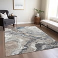 thumbnail image 6 of Addison Rugs Chantille Indoor/Outdoor Transitional Abstract Taupe Machine Washable Rectangle Rug, 5' x 7'6", 6 of 8