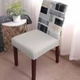 thumbnail image 2 of Chair Covers Abstract Gray Black off White Dining Chair Slipcovers Oil Painting Stretch Removable Chair Seat Protector Party Decoration Set of 6, 2 of 6
