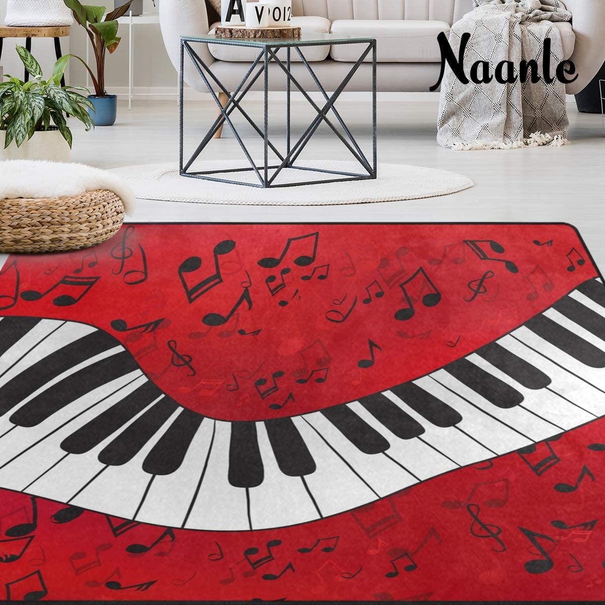 Zc5hao Music Piano Non Slip Area Rug For Living Dinning Room Bedroom Kitchen 1 7 X 2 6 X 31 Inches 50 X 80 Cm Music Piano Nursery Rug Floor Carpet Yoga Mat Walmart Canada