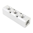 thumbnail image 6 of Aluminum Air Hose Inline Manifold Block Splitter G1/4 Threaded Manifold Fitting, 6 of 6