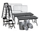 thumbnail image 2 of Set de accesorios para figuras de lucha libre con 2 mesas, 2 escaleras y 2 sillas, 2 of 2